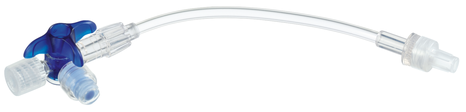 Кран 3-ходовой Дискофикс С с Сэйффлоу, 360°, синий, линия 75 см (Без НДС) - 50 шт/уп
