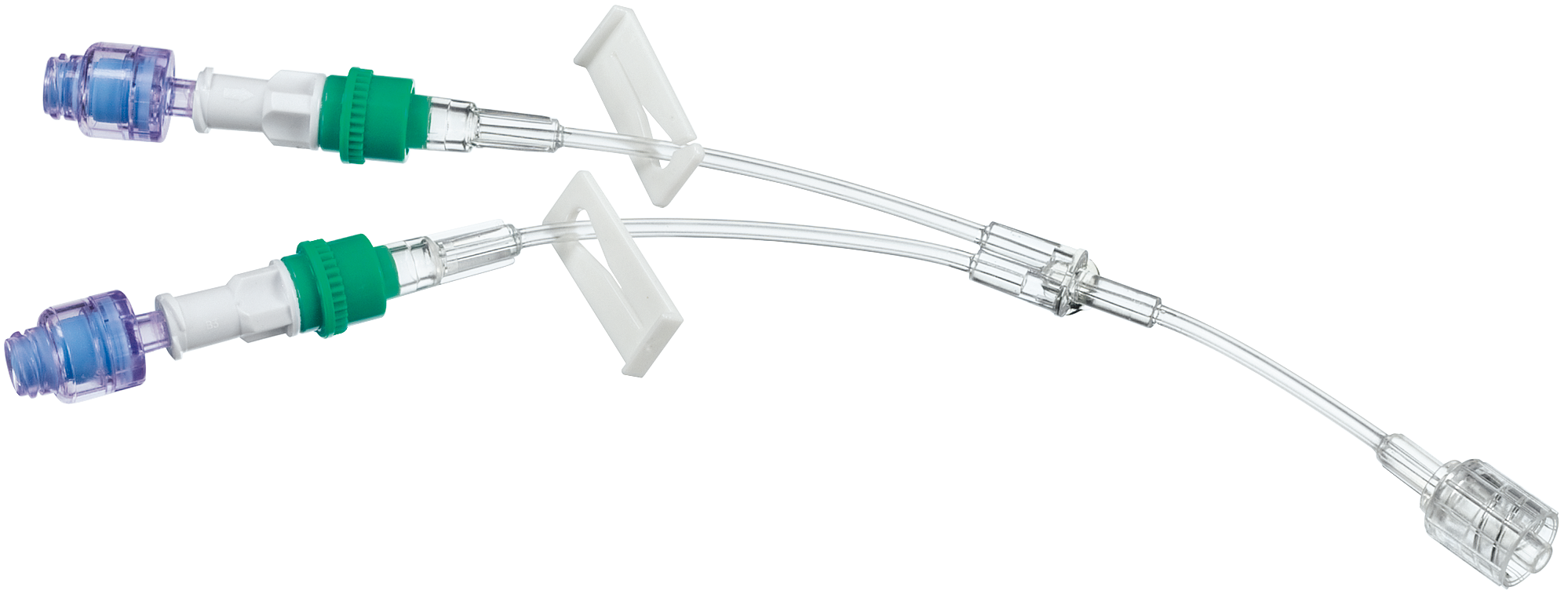 Удлинительная Y-линия с 2-мя коннекторами Сэйффлоу и возвратным клапаном, 12 см (Без НДС) - 100 шт/уп