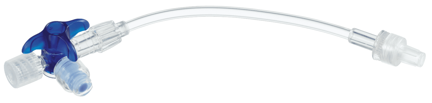 Кран 3-ходовой Дискофикс С с Сэйффлоу, 360°, белый, линия 10 см (Без НДС) - 50 шт/уп