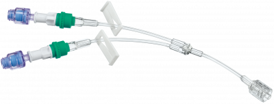 Удлинительная Y-линия с 2-мя коннекторами Сэйффлоу и возвратным клапаном 12 см купить оптом в Санкт-Петербурге (СПб)