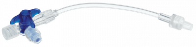 Кран 3-ходовой Дискофикс С с Сэйффлоу, 360°, белый, линия 10 см (Без НДС) - 50 шт/уп купить оптом в Санкт-Петербурге